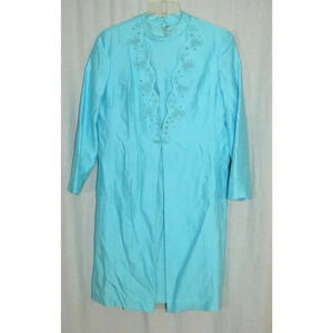 1960s Alfred Werber Blue Pearl Rhinestone Embellis